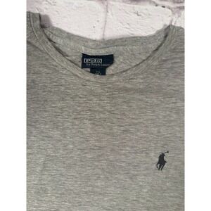 Polo Ralph Lauren Grey Solid Short Sleeve T-Shirt Mens XXL 2XL Cotton Blend